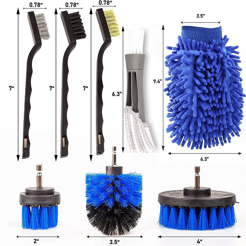 Detailing Brush  18 PCS Авто детализация кисти для чистки автомобильных колес