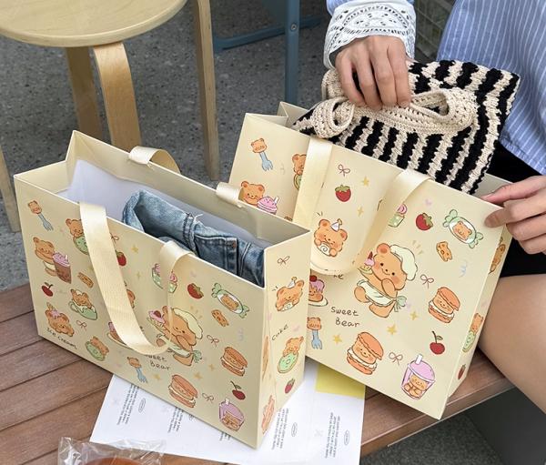 Custom Printed Paper Bags for Clothing Boutique Gifts Packaging
