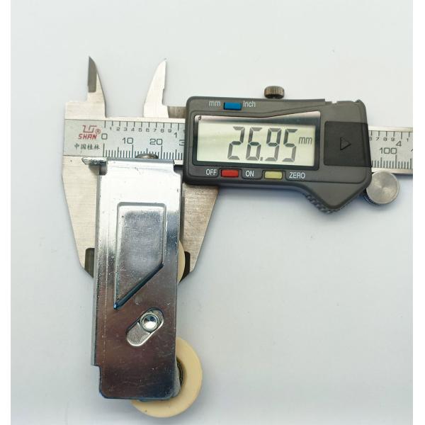 Plastic Cover Aluminum Sliding Door Rollers 1.2mm Iron Sheet Material OEM