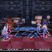 AR Interactive Projector Games Laser Sword Duel Immersive Room Playground