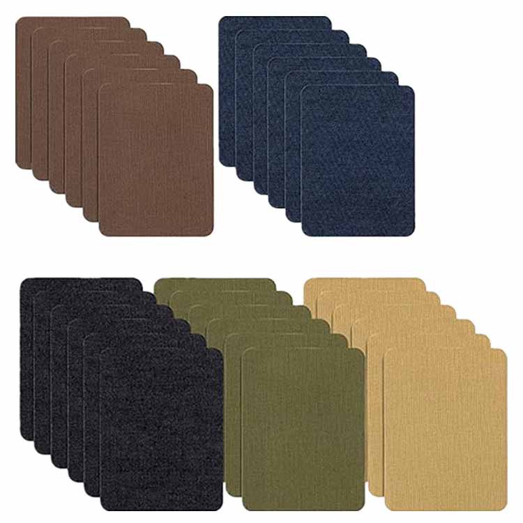 30-Piece Knee Patch Cloth Computer Embroidered Fabric for Clothing Ironing Denim Arbitrary Cut Patch