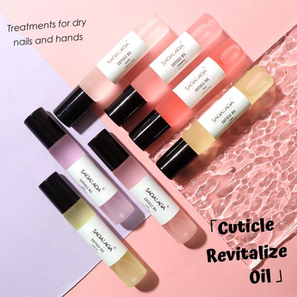 MSDS Certified Peach Vitamin E Cuticle Nail Nutrition Care Products Oil Roller Tube Oem Pen Scents Private Label for Nails Cuticle