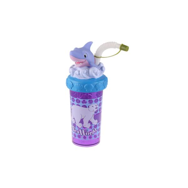 Schoolbag Children Soft Drink Bottle Caps Head Custom Vinyl Toys 40*38*36cm