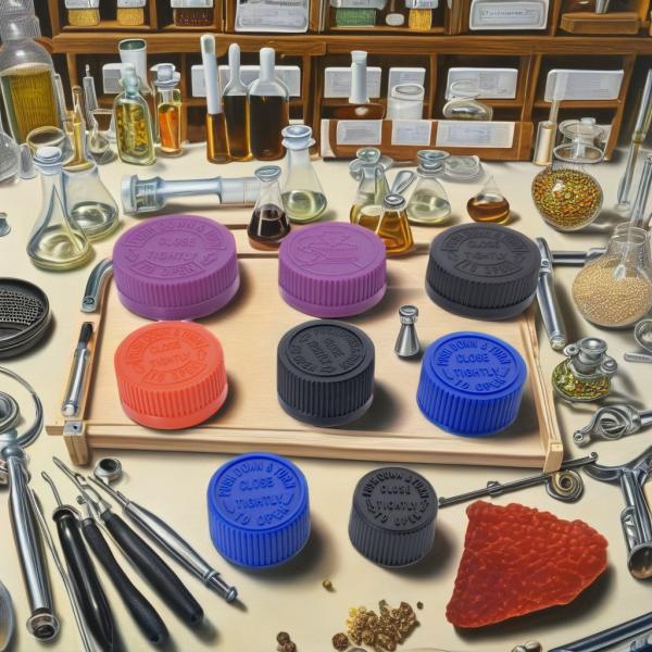 Child-Resistant Ribbed Embossed Continuous Thread Lid Screw Cap Non-Spill PP Plastic Lids for Bottles