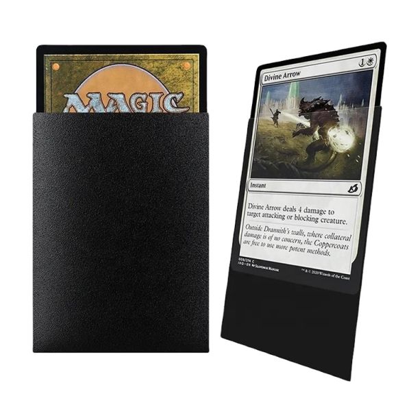Factory Wholesale Eco Friendly Lightweight Reliable Performance Black Matte Protector Gift Card Sleeves