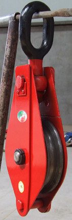 Pulley block with hook/ring ,Single-Sheave
