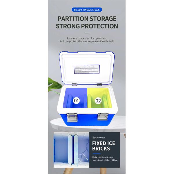 Portable Passive Medical Cooler Box Use Ice Pack Cooling Method In  Ensuring Safe Medical Product Cold Chain Storage OEM& ODM Support