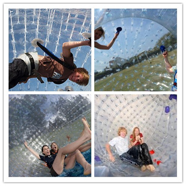 Transparent 0.7mm TPU Inflatable Body Zorb Ball For Blow Up Water Park