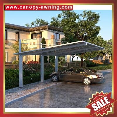 China cantilevered design hauling alu aluminum polycarbonate pc carport parking car shed canopy shelter cover awning