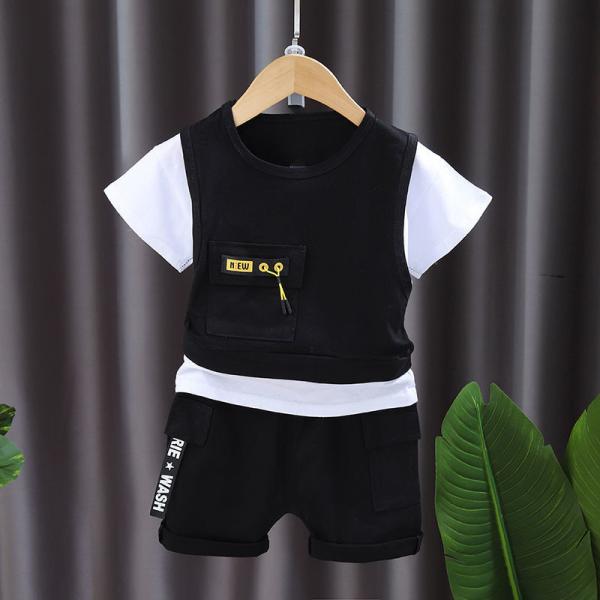 Cotton Polyester Wool Practical Boy'S Workwear Sets For 0-14 Years Old