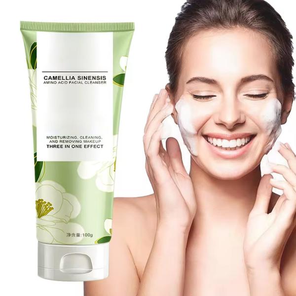 Aminoácidos Camélia Limpeza Facial Loção Limpeza Refrescante Fragrância Floral Profunda