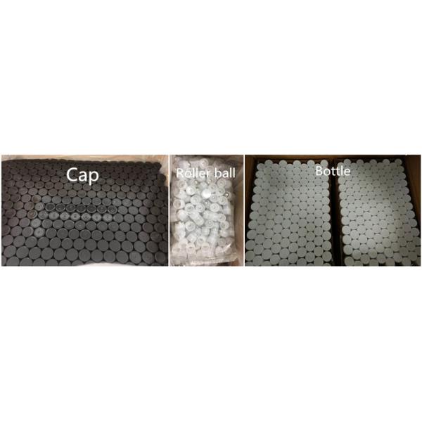 SRS packaging empty cosmetic white color round shape 30ml roller ball bottle