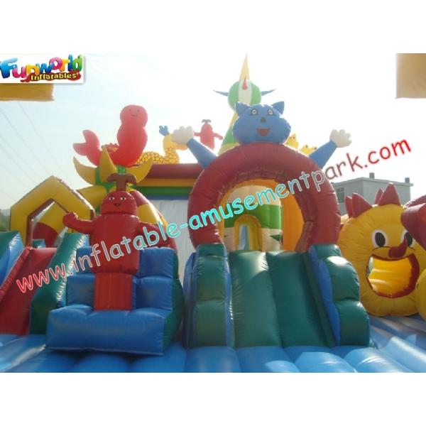 Juegos inflables gigantes de Funcity de los parques de atracciones modificados para requisitos particulares para los niños