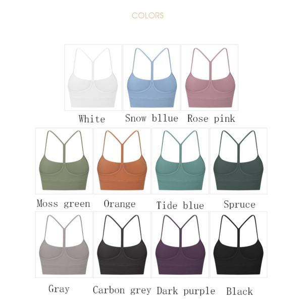 Кромка бюстгальтера спорт сплошного цвета задней части подачи y Pro расширенная кожей для идущего спортзала йоги