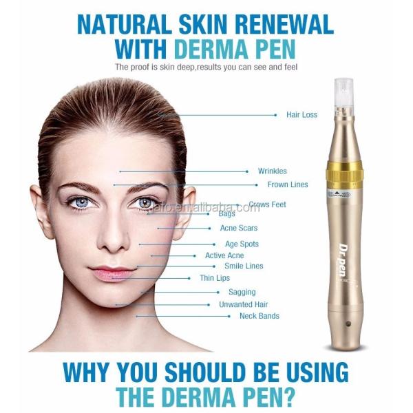 Dr pen M5 gold dermapen anti-aging derma roller pen microneedle therapy skin rejuvenation