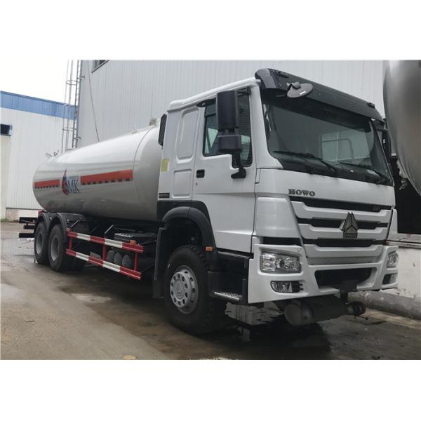 20M3 20000L Bobtail Tanker Truck , HOWO 6x4 10 Wheeler LPG Tanker Truck