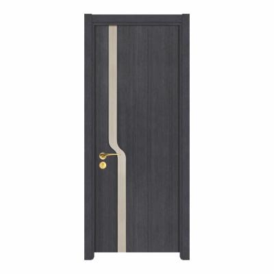 Waterproof Prehung Solid Wood Interior Doors 90mm PU Painting