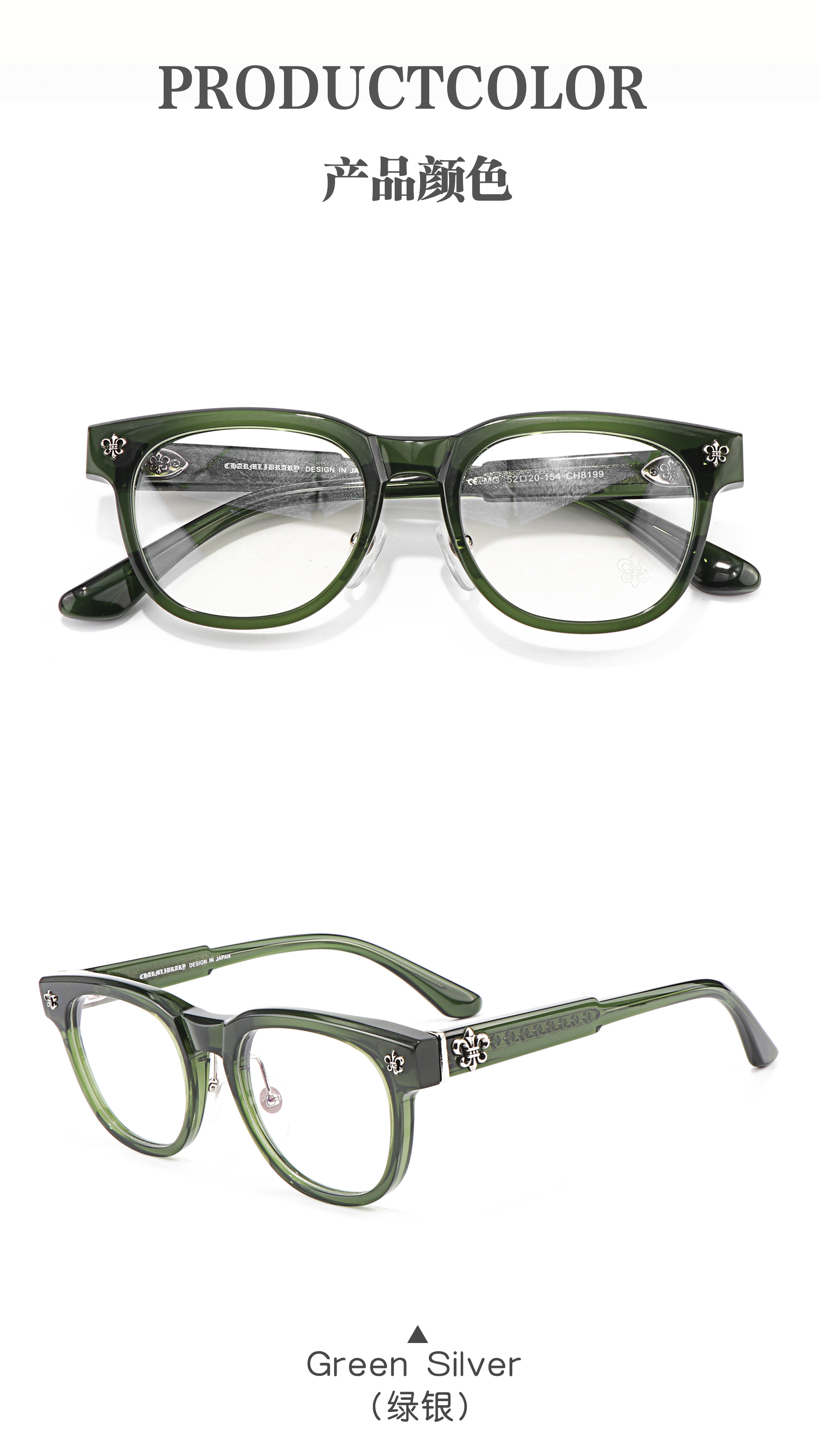 clear Acetate Round Frame Black Gold Transparent Optical Prescription Presbyopia Multifocal Cool Myopia Glasses for Men Women