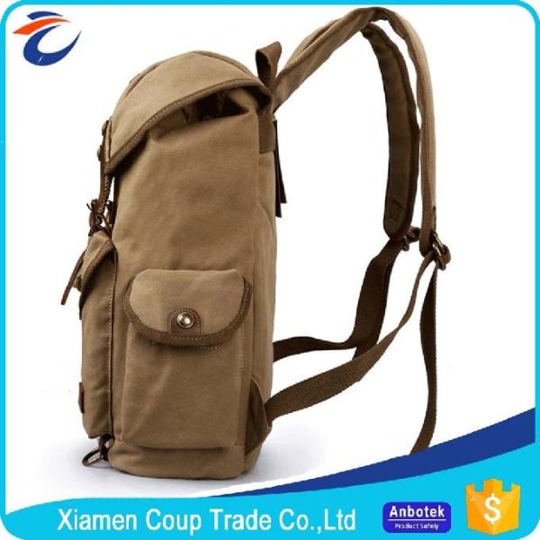 Trouxa unisex da mochila do curso da lona do vintage para caminhar