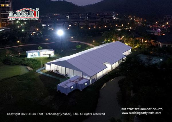 Aluminium Frame Huge Outdoor Tents For Parties / Wedding With Transparent PVC Roof