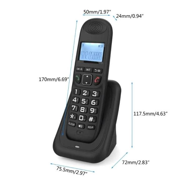 D1003 Caller Display Phone , Wireless Landline Desktop Phones For Hotels / Offices / Homes Multi Languages