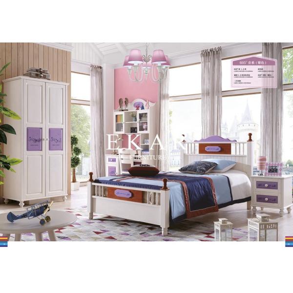 Double bed with guardrail Double-deck Children Bed