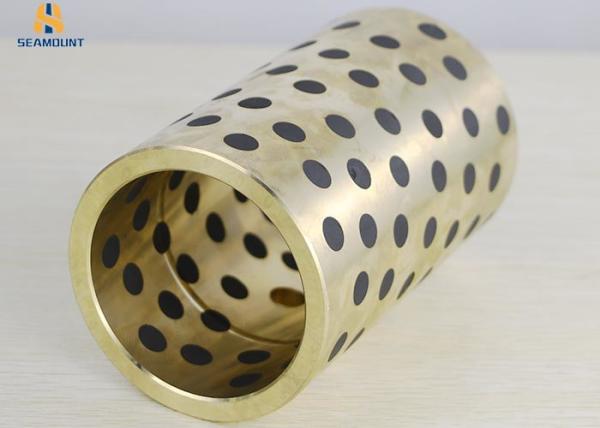 Cylindrical Solid Mosaic JDB Copper Bearing , Self Lube Bearings High Tensile