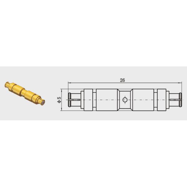Conector RF de detecção limitada hermeticamente selado
