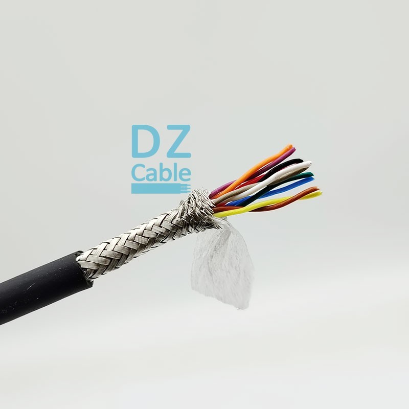 High Temperature Cable Twisted Pair Teflon Screened Cable – 5x2x0.08mm² 500V SPC/FEP/TCWB/TPE for High Density Signal Transmission