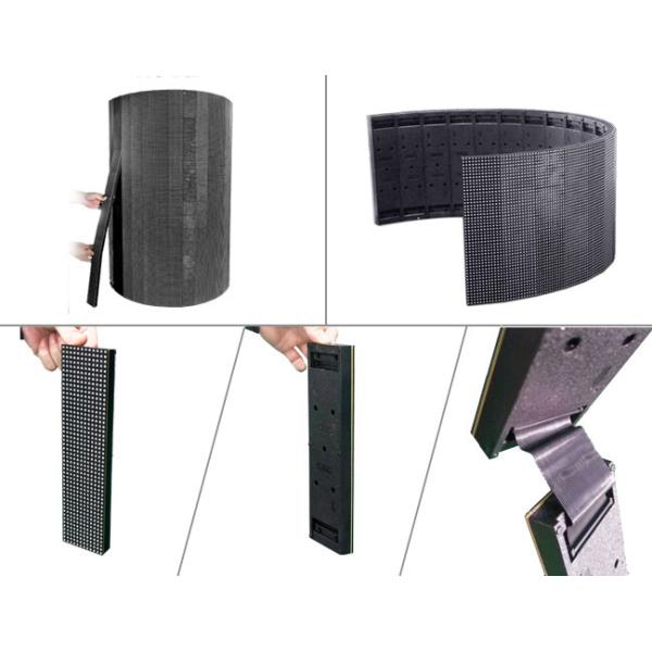 24 V Curved LED Screen Outdoor Video Wall Displays 5000 Nits Low Attenuation