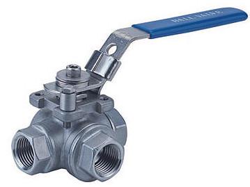 PN63 Pressure Trunnion Ball Valve 1/2 - 2 Size With Locking Device Blow - Out Proof Stem