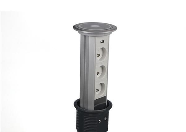 Sensiopod Pop Up Receptacles Kitchen Countertop With 3 x French Outlets