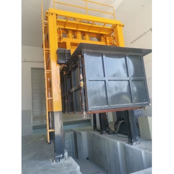 VerticaL 80-100T Auger Hydraulic  Marine Solid   Refuse Trash Waste Refuse Garbage Compactor