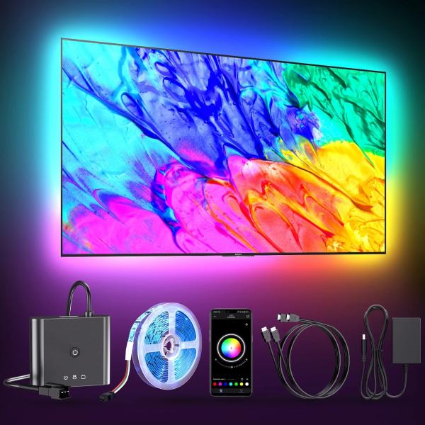4m 75 85 TV LED Backlights HDMI Strip 0.5kg HDMI 2.0 Sync Box and Music Sync 100lm