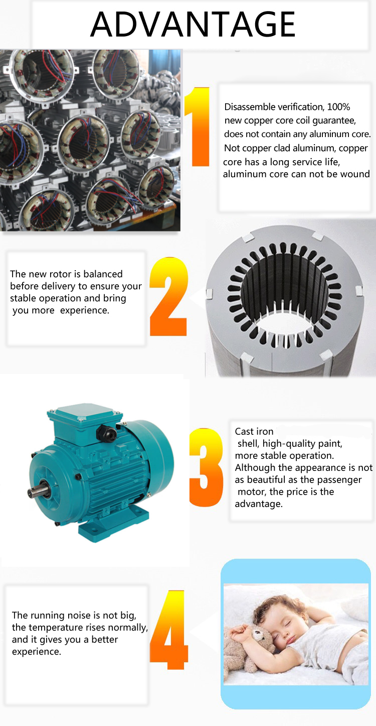 Алюминиевое ICO141 охлаждая 380v 1.1kw 1.5Hp мотор Ac 3 участков