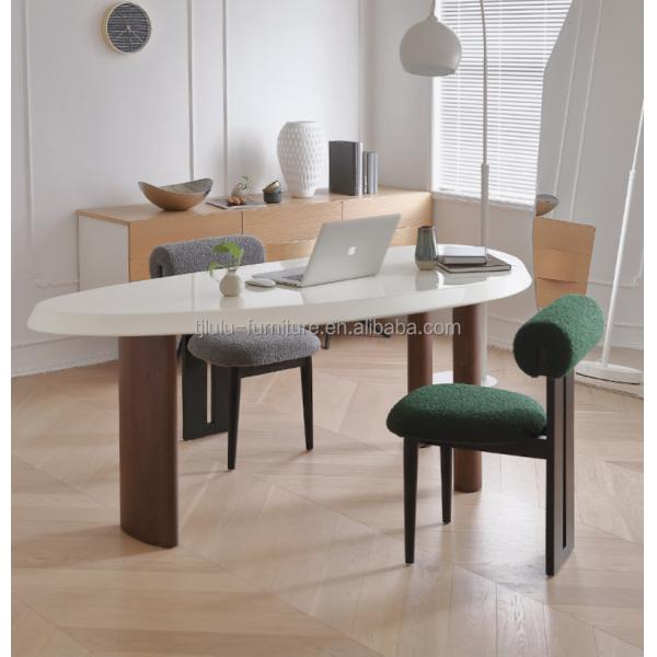 Modern Living Furniture Design Fabric Dining Room Restaurant Chair with Solid Wood Style