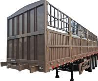 Matériau de fer CIMC 3 essieux 40-80 tonnes Capacité type de piquet Type de camion de marchandises lourdes type entrepôt haute clôture Semi-remorque