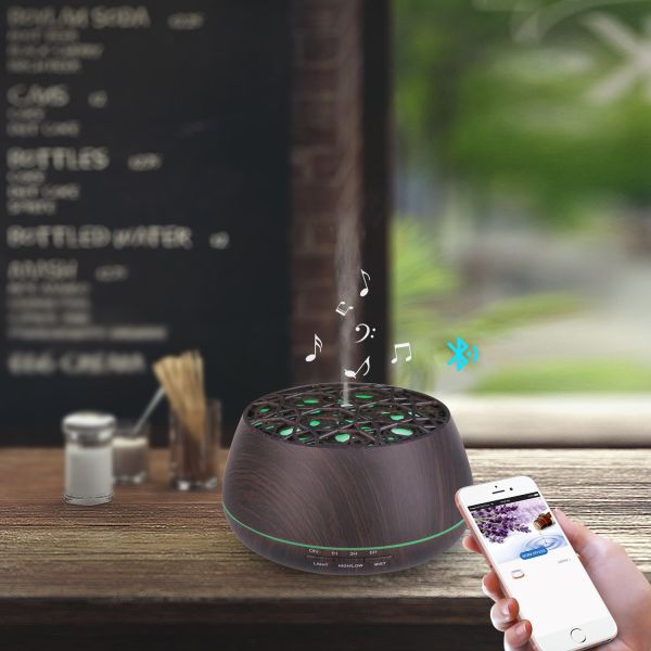 APP Control WIFI Smart 400ml Ultrasonic Electric Air Humidifier Aroma Diffuser Essential Oil Diffuser Support Alexa for Home Use