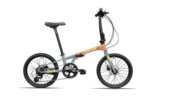 Bicicleta dobrável de 9 velocidades 20 polegadas travão de disco portátil adulto estudante bicicleta dobrável