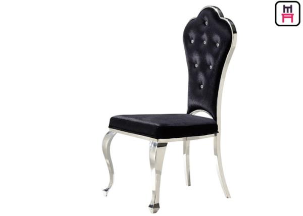Indoor Vintage Shell Back Chairs With Lines / Buttons / Cross Velvet