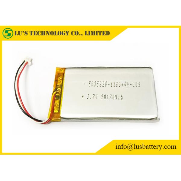 Bateria longa do político do li da vida de ciclo 3.7v da bateria recarregável ambiental do polímero do lítio LP503562 1100mah