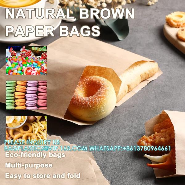 Self Adhesive Candy Cookie Bags, Sticker, Treat Bag Popcorn Party Favor Bag Lunch Bag Envelopes Merchandise Bags