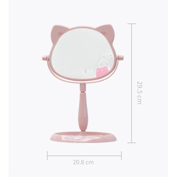 Модный дизайн Пластиковое и стеклянное зеркало Стоящее настольное макияж зеркало для путешествий