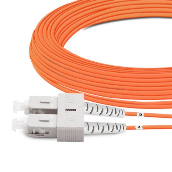 10m (33ft) Duplex OM2 Multimode SC UPC To SC UPC PVC (OFNR) Fiber Patch Cables