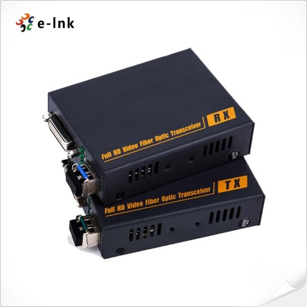 1080P DVI-D Fiber Optic Extender, High compatibility, can auto-match source and display device, support video resolution up to 1920*1200@60Hz