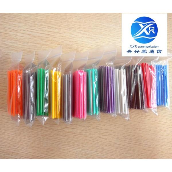 Red Fiber Optic Splice Sleeve , 2.5mm Fiber Heat Shrink Sleeves