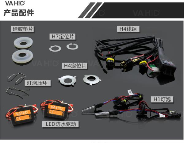 CH26S 3.0inch Square Crystal angel eye Bixenon Car hid xenon projector kit