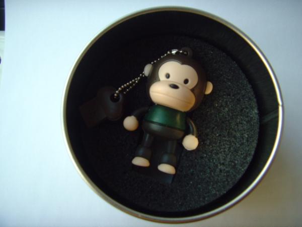 O flash bonito de USB do macaco grande bonito da boca conduz
