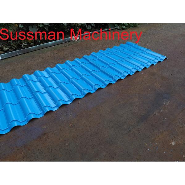 PPGI Steel Metal Roof Panel Roll Forming Machine 16 Rollers , 0.3-0.8mm Thickness