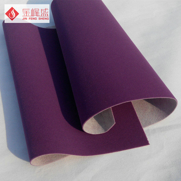 Custom Purple Velvet Upholstery Fabric Flock For Jewelry / Watch Boxes Material